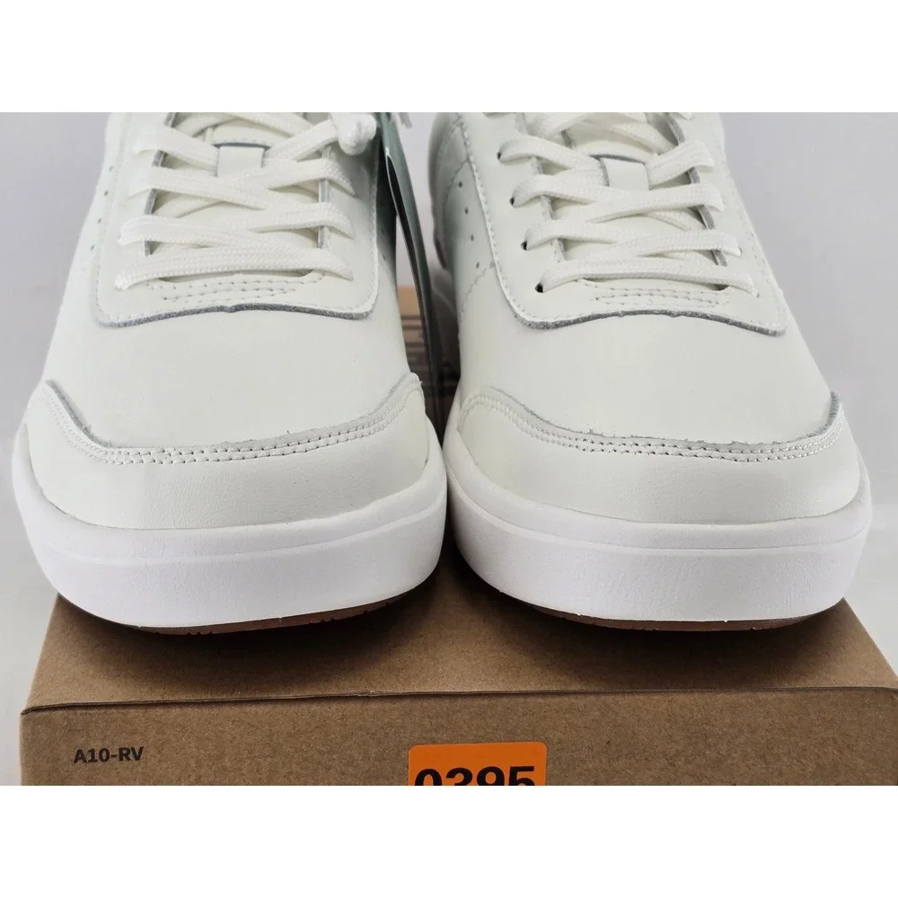 Revitalign Durham Sneakers Mens 7.5EE White Leather Orthotic Lace Up -New